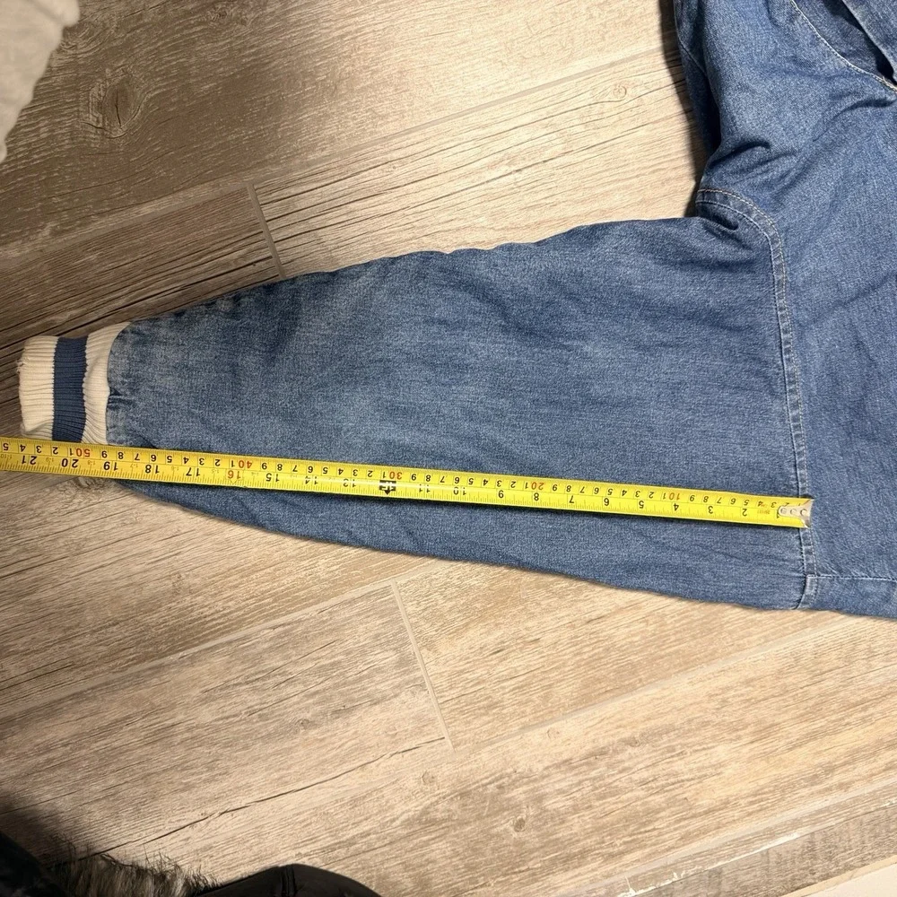 Vintage Super Rare Cococola Denim Bomber Jacket 100%‎ Cotton